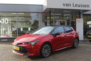 Toyota Corolla 1.8 HYBRID BI-TONE 5-DEURS STOELVERW. KEYLESS LED AD-CRUISE PRIVACY-GLASS 17"LM-VELGEN