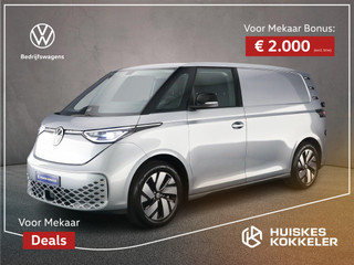 Volkswagen ID. Buzz Cargo Anniversary Edition 286pk 76 kWh > Gelimiteerde editie; netto prijs excl. BTW en kosten rijklaarmaken < | Trekhaak | Schuifdeur links | Alarm |