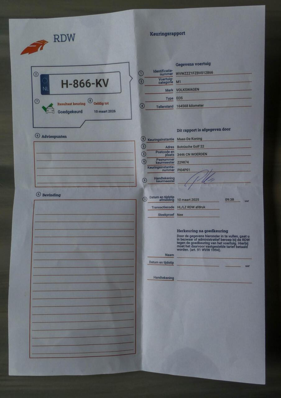 Hoofdafbeelding Volkswagen Eos