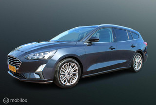 Ford Focus Wagon 1.0 EcoBoost Titanium Business 125 PK, Stuur/stoel verwarming, Pdc voor + achter, Full led, Keyless entry, Donkerglas, App connect, Cruise, Navi, Clima, 17 inch Lmv.