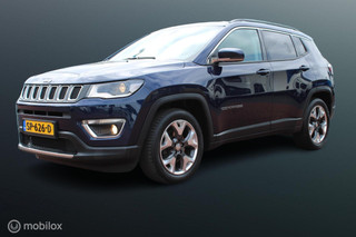 Jeep Compass 1.4 MultiAir Opening Edition Plus, Leder, stoel-stuur verw,  Pdc voor -achter, Donkerglas, Clima, Cruise, Navi, 18 Inch Lmv.