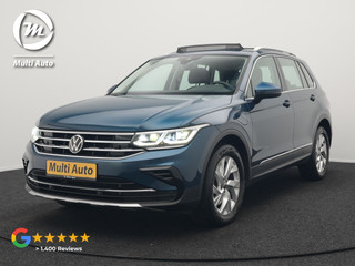 Volkswagen Tiguan 1.4 TSI eHybrid Elegance Plug In Hybrid 245pk PHEV | Panodak | IQ Light | Adaptive Cruise | Alcantara Sportstoelen Verwarmd | Apple Carplay | Sfeerverlichting | Stuur Verwarmd | Navigatie | Virtual | DAB |
