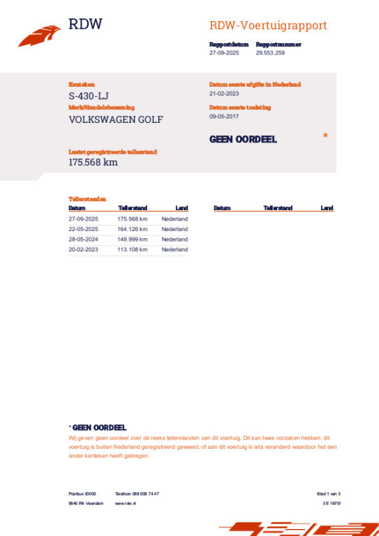 Hoofdafbeelding Volkswagen Golf