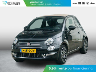 Fiat 500 C Hybrid Star | Navi | Cruise | Airco | 16" | PDC | Apple Carplay | Kap Beige