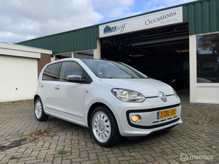 Volkswagen Up! 1.0 high up! BM,White,Cruise,Nav,Panorama dak,Park.sensor,STOELVERW.
