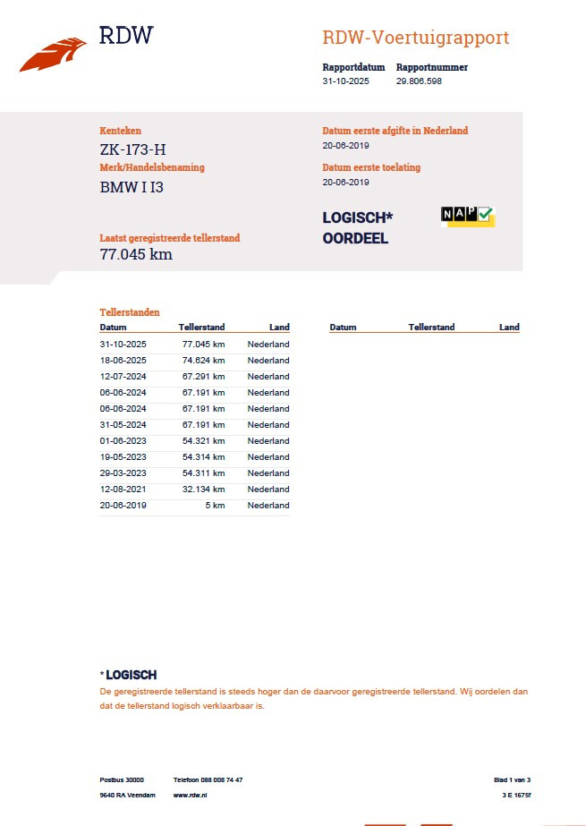 Hoofdafbeelding BMW i3