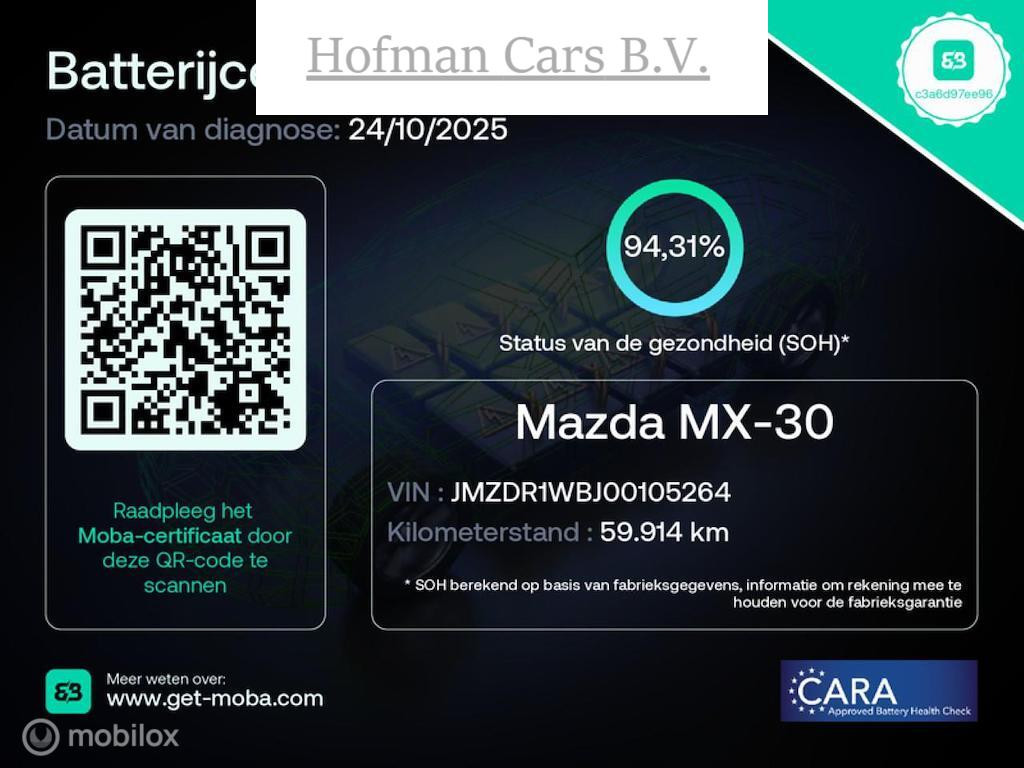 Hoofdafbeelding Mazda MX-30