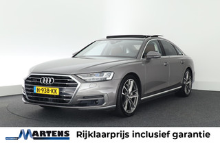 Audi A8 55 TFSI 340pk quattro Pro Line Plus Cognac Leder B&O Panoramadak Memory 360Camera Head-Up Standkachel Keyless Navigatie