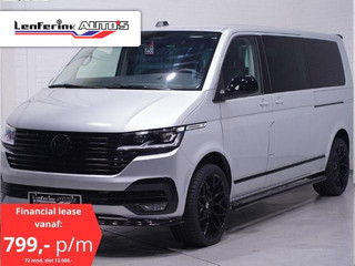 Volkswagen Transporter 2.0 TDI 204 pk Dubbel Cabine Silver&Black Edition 2x Elek. Schuifdeur, Navi, Adapt. Cruise, Duo Leder Antraciet, LED, 20" LMV, 5-Zits