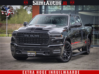 Dodge Ram 1500 Limited Demo Night High Output 540HP 706Nm | Massage + Full Option | De Meest Luxe en Volle Pick-Up in zijn Klasse | Comfortabele Dubbele Cabine met Royale 5 Zitplaatsen | BPM vrij | Nu Leverbaar uit Voorraad | Voorraad Nr 2263 - V76JVF