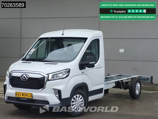Hoofdafbeelding Maxus eDeliver9 Maxus eDeliver 9 204PK 65kWh Elektrisch 140km WLTP Automaat Chassis Cabine L4 400cm WB Fahrgestell Airco