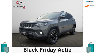 Jeep Compass 4xe 240pk Plug-in Hybrid Trailhawk 4x4 Keyless ACC Navi Lane Assist Camera Leder Climate Control LED Velgen