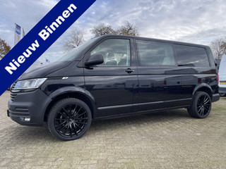 Volkswagen Transporter 2.0 TDI 150pk L2H1 30 DC 5 persoons Comfortline / vaste prijs rijklaar € 27.950 ex btw / / lease vanaf € / zwart metallic / nieuwe 20 inch velgen + banden / euro 6