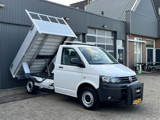 Volkswagen Transporter 2.0 TDI L1H1 Pick up Kipper open laadbak Airco Trekhaak 2200kg trekgewicht 1e eigenaar Dealer onderhouden 3-Persoons Kieper Nido voorbereiding P-up Doka Pritsche Ahk 2200kg Euro 5