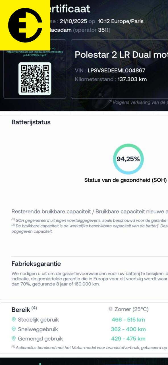 Hoofdafbeelding Polestar 2