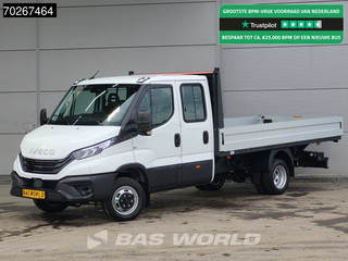 Iveco Daily 35C18 3.0L Open Laadbak 180PK Navi Airco Cruise Camera Parkeersensoren 3,5t Trekgewicht Euro6 Pritsche Pickup Open Box Airco Cruise control