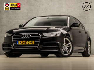 Audi A6 Limousine 1.8 TFSI S-Line Sport 191Pk Automaat (2X S-LINE, LOGISCH NAP, NAVIGATIE, GETINT GLAS, CLIMATE, LEDER, XENON, SPORTSTOELEN, PARKEERSENSOREN, CRUISE, NIEUWE APK, NIEUWSTAAT)