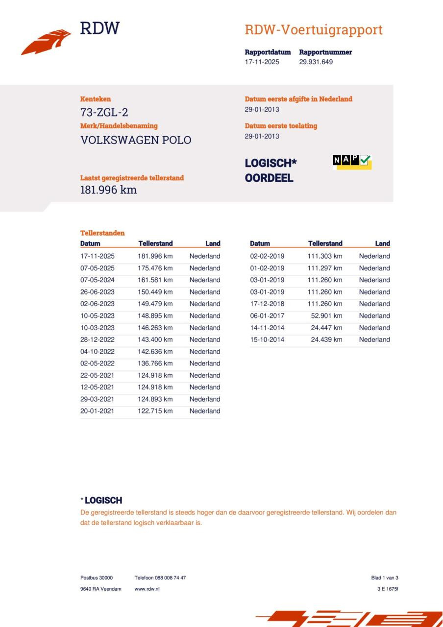 Hoofdafbeelding Volkswagen Polo