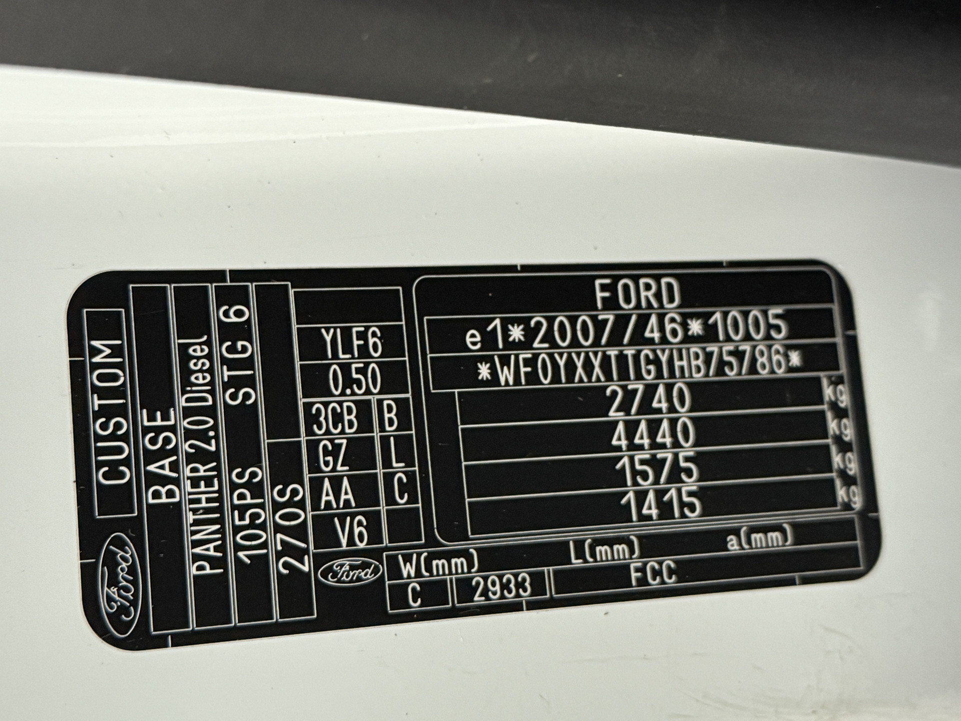 Hoofdafbeelding Ford Transit Custom