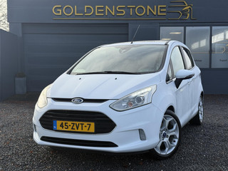 Ford B-Max 1.0 EcoBoost Titanium 2e Eigenaar,Pano,Halfleder,Clima,Cruise,Stoelverwarming,N.A.P,Lm velgen,Pdc,Dealer onderhouden,Nieuwe Apk bij Aflevering