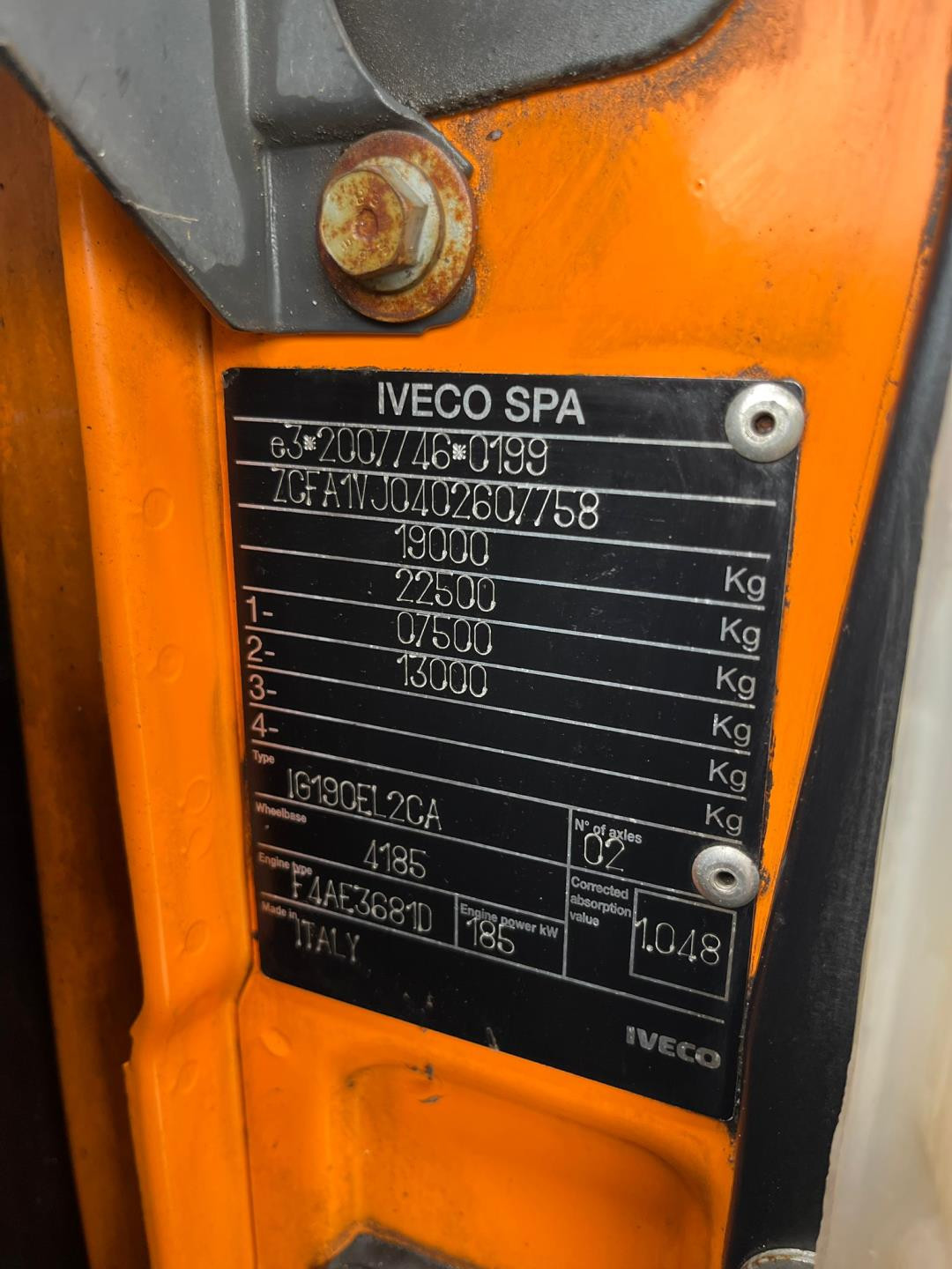 Hoofdafbeelding Eurocargo  190EL25 EEV . kipper , HMF kraan , 