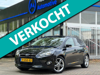 Ford Focus 1.0 EcoBoost EP Navi|Leder|Stoel VW|Dealeronderhouden|Airco|Bluetooth|Trekhaak|Lage km|Boekjes|Zwart|PDC V+A