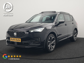 SEAT Tarraco 1.4 TSI e-Hybrid FR Plug In Hybrid 245pk Dealer O.H PHEV | Panodak | Adaptive Cruise | Alcantara Sportstoelen Memory & Verwarmd | 360 Camera | Keyless | Apple Carplay | Stuur Verwarmd | Blis | Navigatie | Virtual | DAB | 20"LM |