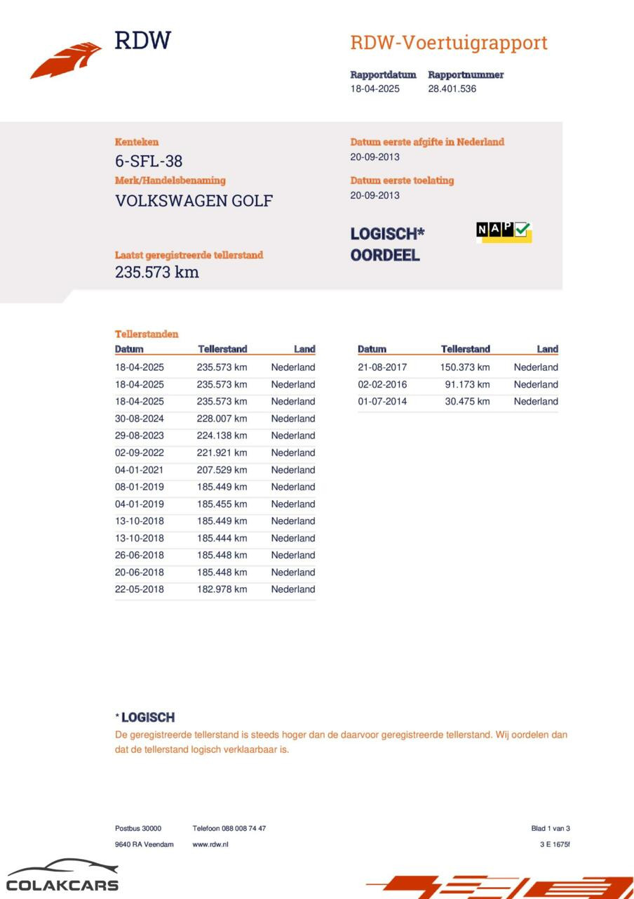 Hoofdafbeelding Volkswagen Golf