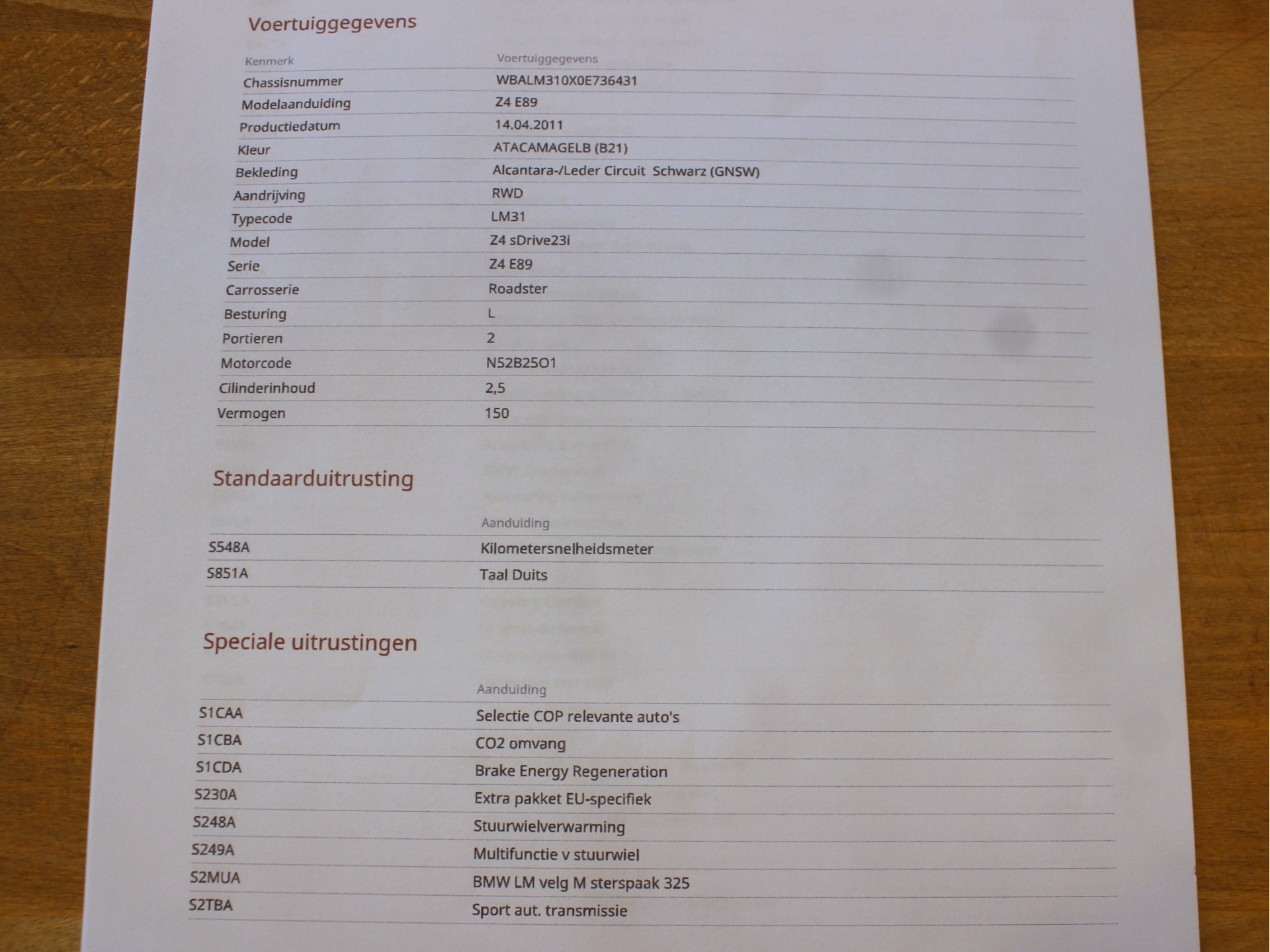 Hoofdafbeelding BMW Z4