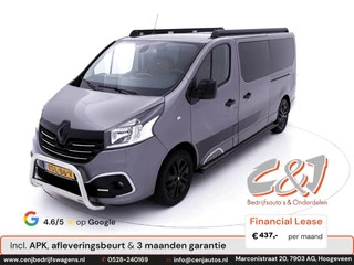 Renault Trafic 1.6 dCi T29 L2H1 Dubbele cabine limited ac navi cruise leder bomvol lease 437,- p/md