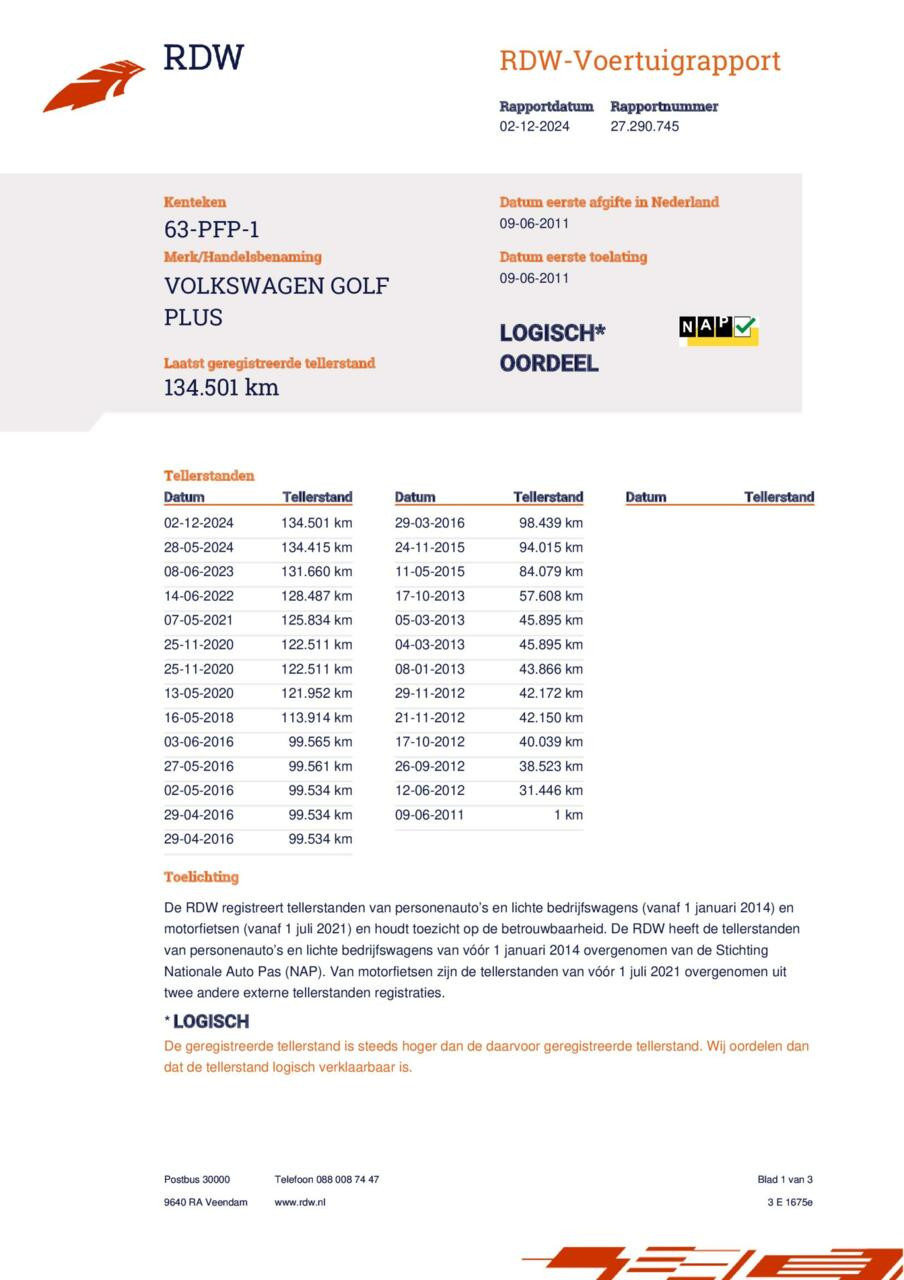 Hoofdafbeelding Volkswagen Golf Plus