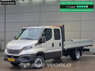 Iveco Daily 35C21 3.0L Automaat 210PK 2025-Model Open laadbak Dubbel Cabine Dubbellucht CarPlay ACC LED 3,5T Trekvermogen Euro6 Pritsche Pickup Airco Dubbel cabine