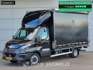 Iveco Daily 35C21 3.0L 210PK Automaat Schuifzeilen Laadklep ACC LED CarPlay Euro6 Schuifzeil Zeilen Koffer Meubelbak Bakwagen 22m3 Airco