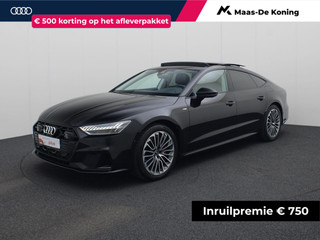 Hoofdafbeelding Audi A7 Audi A7 Sportback 55 TFSIe 270kW/367PK quattro S Line · Panoramadak · 360° Camera + Parkeersensoren · Leder · Trekhaak· Garantie t/m 10-01-2028 of 80.000km