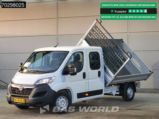 Opel Movano 140PK Driezijdige Kipper Dubbel Cabine Airco Cruise Euro6 Tipper Benne Kieper Dreiseitenkipper Airco Cruise control