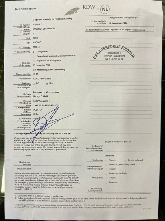 Hoofdafbeelding Audi A7