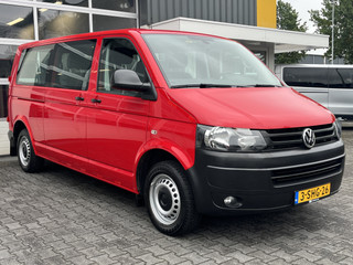 Volkswagen Transporter Kombi 2.0 TDI DSG Automaat L2H1 BPM/ BTW vrij Airco Cruise control Trekhaak Navigatie Verlengde uitvoering Marge 1 eigenaar Personenvervoer  Personenbus Groepsvervoer Ex overheid Ideaal voor ombouw naar Camper