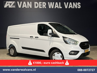 Ford Transit Custom 2.0 TDCI L2H1 Euro6 # Airco | Camera | Apple Carplay | Android Auto | LED | Cruisecontrol Parkeersensoren, verwarmde voorruit, Bijrijdersbank, 2800kg trekvermogen
