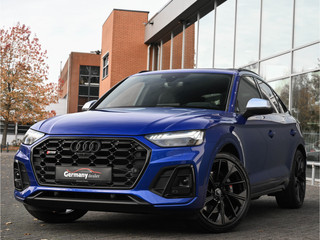 Hoofdafbeelding Audi SQ5 Audi SQ5 Sportback 3.0TDI 342 pk Quattro Ultra Blauw Luchtvering Pano Carbon 360Cam B&O Sfeerverl Trekh.