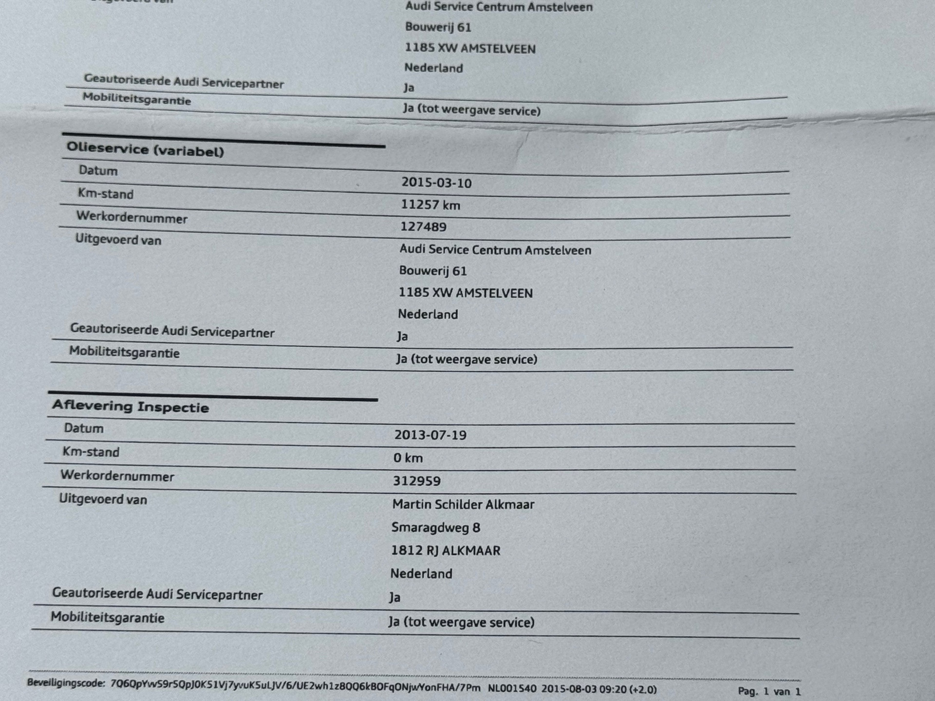 Hoofdafbeelding Audi A1 Sportback