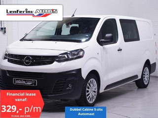 Opel Vivaro 2.0 CDTI 122 pk L3 Dubbel Cabine Automaat Airco Cruise Control, Dodehoek Assist, PDC V+A, 5-Zits