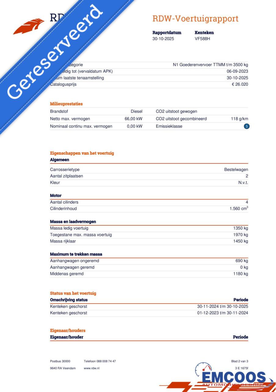 Hoofdafbeelding Peugeot Partner