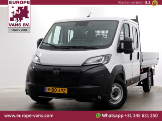 Peugeot Boxer 2.2 BlueHDi 140pk D.C. Open Laadbak Trekhaak 3000kg BPM-Vrij 11-2024