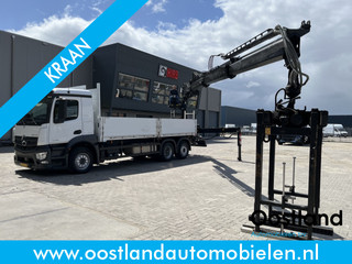 Mercedes-Benz ANTOS 2546 6X2 Bouwstoffenauto / Open laadbak vv KRAAN MKG HLK 221-3 met Palletklem