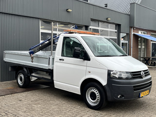 Volkswagen Transporter 2.0 TDI L2H1 Laadkraan Amco Veba open laadbak Pick-up Airco Trekhaak 2200 kg trekgewicht 3-Persoons Werkverlichting 1e eigenaar BPM vrij !!!