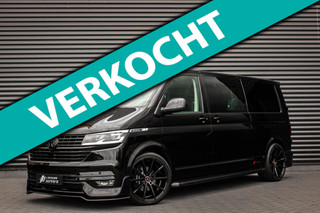 Volkswagen TRANSPORTER 2.0 TDI L2H1 150PK BULLI DC DUBBEL CABINE / LEIGHTONVANS BODYKIT / FULL OPTINS / LEDER / FULL BLACK / APPLE