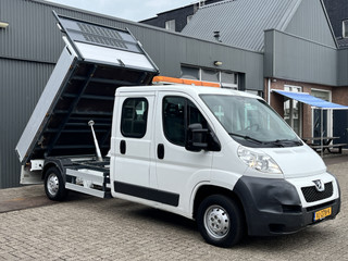 Peugeot Boxer 335 2.2 HDI L3 DC Kipper Kieper Trekhaak 2500kg trekgewicht 7-Persoons uitvoering Open laadbak Pick-up P-up Euro 5
