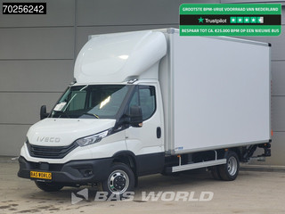 Iveco Daily 35C18 3.0L Automaat Laadklep Zijdeur Dubbellucht Bakwagen 180PK LED Airco Cruise Camera Lat om Lat D'Hollandia Euro6 Meubelbak Koffer Airco Cruise control