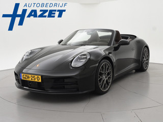 Porsche 911 Cabrio 3.0 CARRERA EXCLUSIVE MANUFAKTUR DARK OLIVE + CLUBLEDER EXCLUSIEF TRUFFEL BRUIN