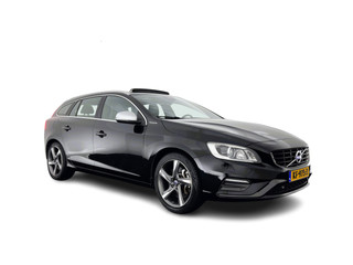 Volvo V60 2.4 D6 Twin Engine R-Design Aut. *PANO | LEATHER-ALCANTARA | BI-XENON | MEMORY-PACK | HEATED-COMFORTSEATS | NAVI-FULLMAP | CAMERA | PRIVACY-GLASS | ECC | PDC | CRUISE | 18''ALU*